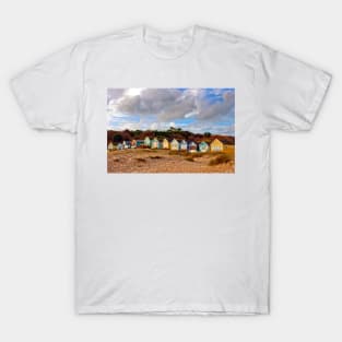 Beach Huts Hengistbury Head Dorset England UK T-Shirt